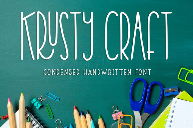 Krusty Craft Font Abo Daniel Studio 