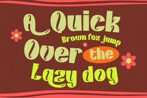 Kunhety | Groovy Retro Font Font twinletter 