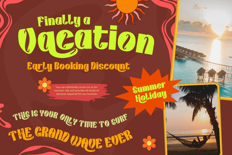 Kunhety | Groovy Retro Font Font twinletter 