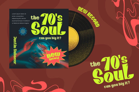 Kunhety | Groovy Retro Font Font twinletter 