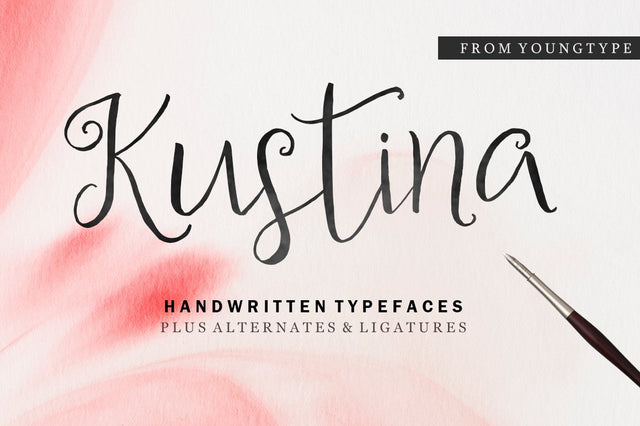 Kustina Script Font Youngtype 