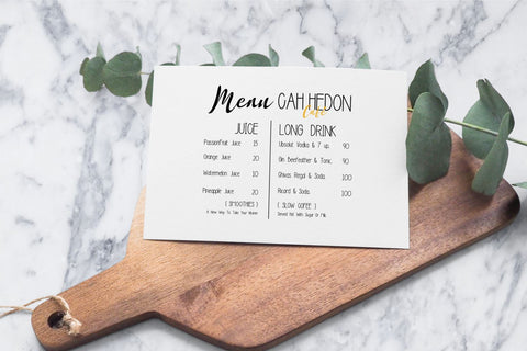 Kutilang - Minimalist Tall Handwritten Font Allouse.Studio 