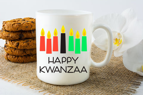 Kwanzaa SVG, Happy Kwanzaa PNG, Kwanzaa Candles Design. SVG Elinorka 