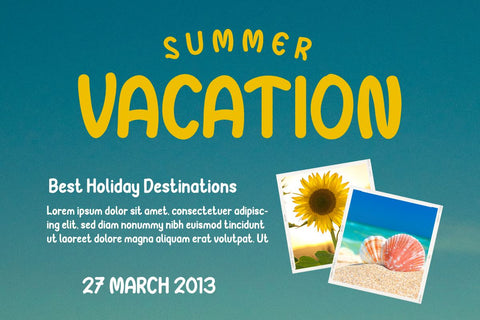 KYRAL | Summer San Serif Display Font twinletter 