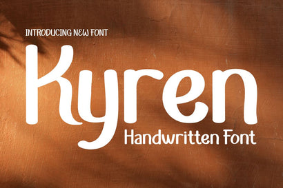Kyren | Summer San Serif Display Font twinletter 