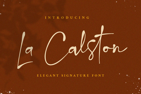 La Calston - Signature Font Font Vultype Co 
