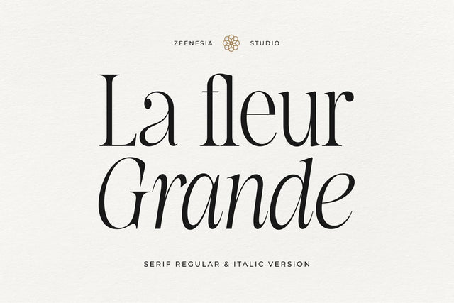 La Fleur Grande Font Zeenesia Std 