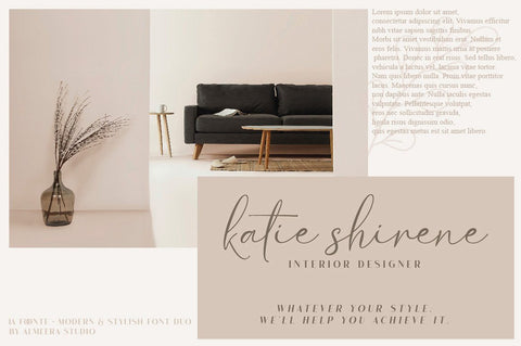 La Foonte | Sans Script Font Duo Font studioalmeera 