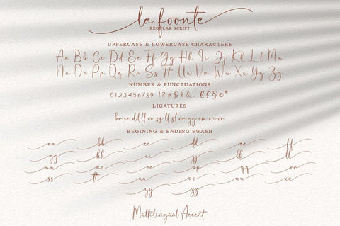 La Foonte | Sans Script Font Duo Font studioalmeera 