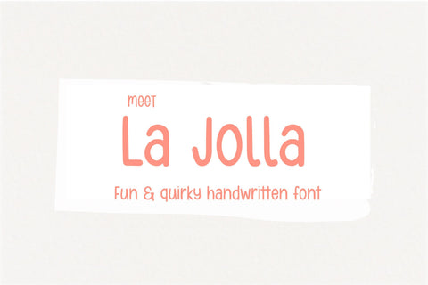 La Jolla Font Sunday Nomad 