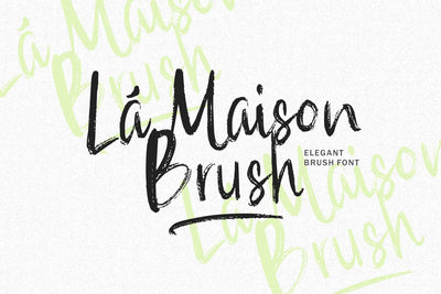 La Maison Brush Font Allouse.Studio 