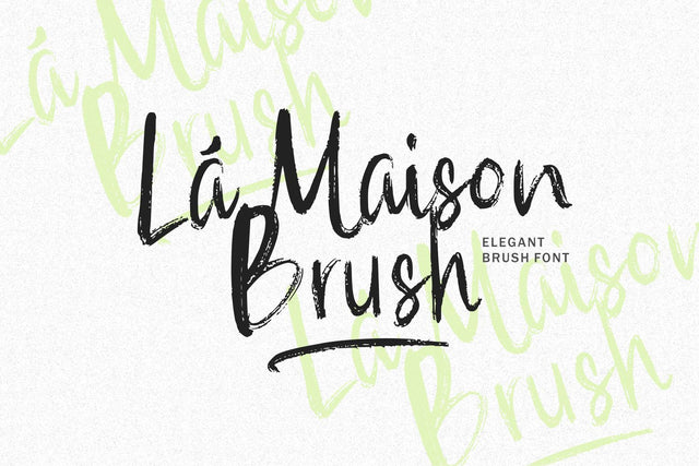 La Maison Brush Font Allouse.Studio 