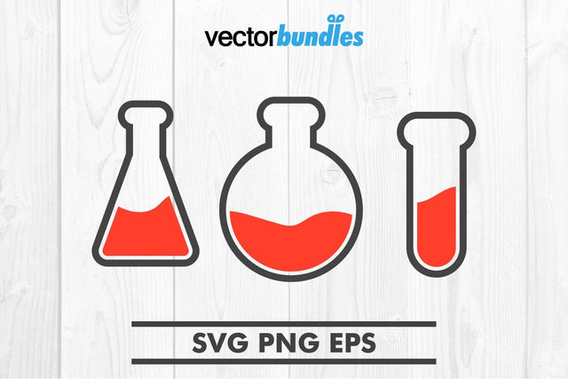 Lab flask clip art svg SVG vectorbundles 