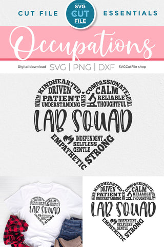Lab Squad svg - a laboratory tech svg for team tribe or crew SVG SVG Cut File 