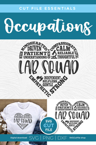 Lab Squad svg - a laboratory tech svg for team tribe or crew SVG SVG Cut File 