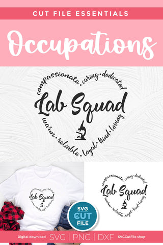 Lab Squad svg for Cricut and Silhouette cutting machines SVG SVG Cut File 