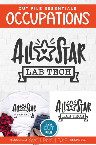 Lab tech svg - All Star Lab Tech design SVG SVG Cut File 