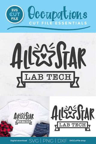 Lab tech svg - All Star Lab Tech design SVG SVG Cut File 