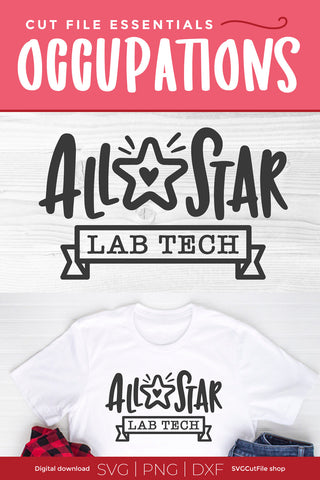 Lab tech svg - All Star Lab Tech design SVG SVG Cut File 