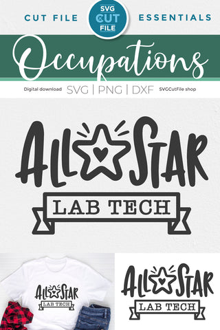 Lab tech svg - All Star Lab Tech design SVG SVG Cut File 