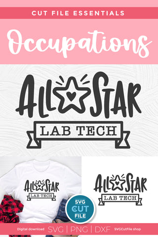 Lab tech svg - All Star Lab Tech design SVG SVG Cut File 