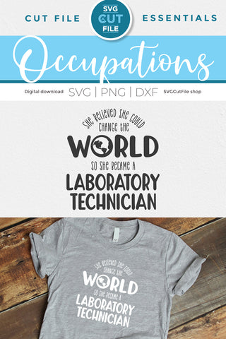 Lab Tech svg - laboratory tech svg SVG SVG Cut File 