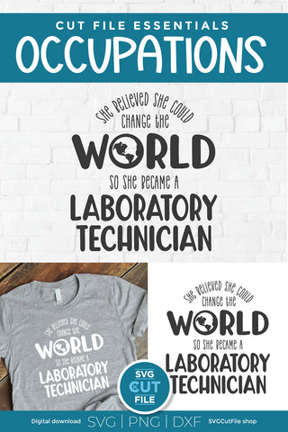 Lab Tech svg - laboratory tech svg SVG SVG Cut File 