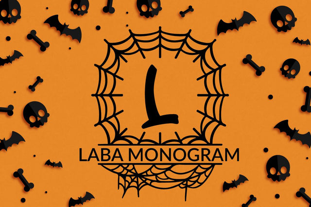 Laba - Halloween Monogram Font Attype studio 