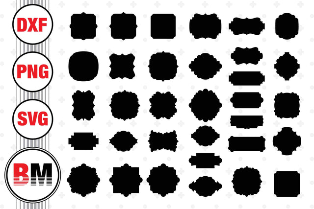 Label Silhouette SVG, PNG, DXF Files SVG BMDesign 