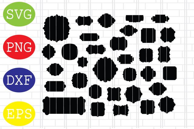 Label Svg, Frames Svg, Tags Svg, Decorative Frames Svg, Frames Silhouette, Frames Cut File, Tags Silhouette, Label Clipart SVG DigitalSvgFiles 