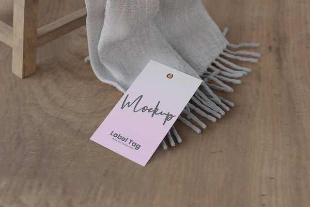 Label Tag PSD Mockup Mock Up Photo Mrletters 