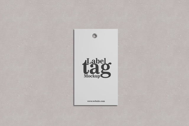 Label Tag PSD Mockup Mock Up Photo Mrletters 