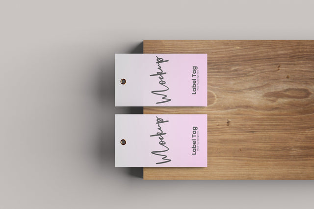 Label Tag PSD Mockup Mock Up Photo Mrletters 