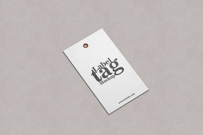 Label Tag PSD Mockup Mock Up Photo Mrletters 