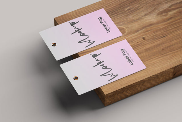 Label Tag PSD Mockup Mock Up Photo Mrletters 