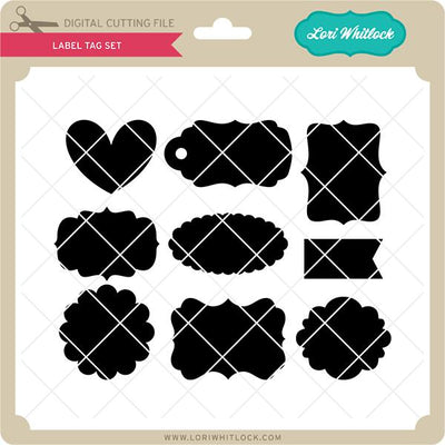 Label Tag Set SVG Lori Whitlock 