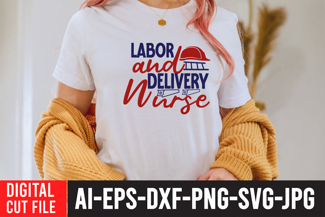 Labor And Delivery Nurse SVG Cut File SVG BlackCatsMedia 
