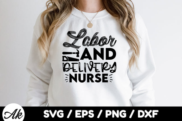 Labor and delivery nurse svg SVG akazaddesign 