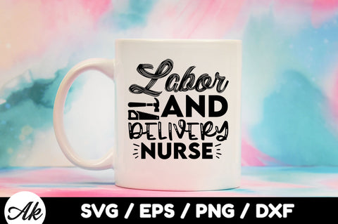 Labor and delivery nurse svg SVG akazaddesign 
