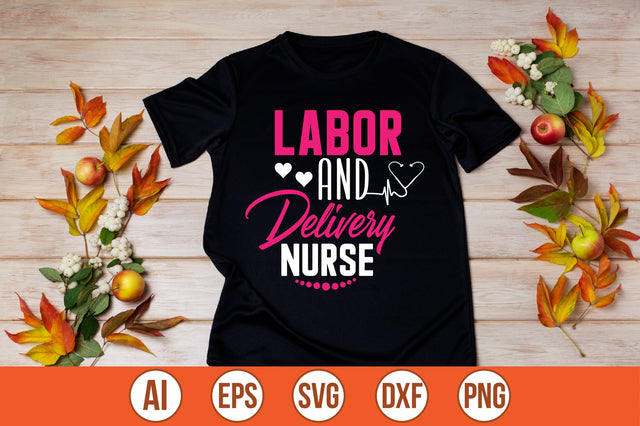 labor and delivery nurse t-shirt design SVG shah alam 