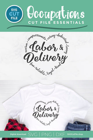 Labor and delivery svg, pregnancy support svg, childbirth helper svg, birth worker svg, delivery nurse svg, dxf png, pregnancy, heart words SVG SVG Cut File 