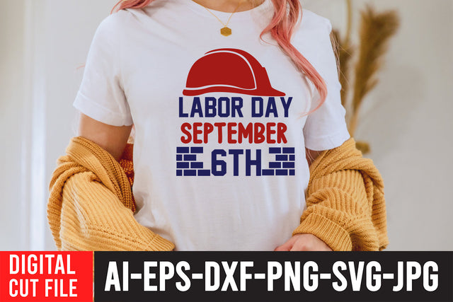 Labor Day September 6th SVG Design SVG BlackCatsMedia 
