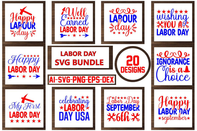 Labor Day Svg Bundle SVG CraftlabSvg29 