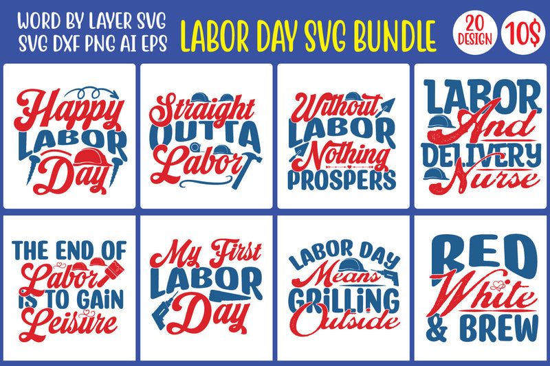 Labor Day SVG Bundle SVG MStudio 