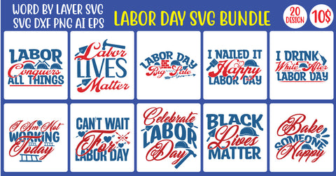 Labor Day SVG Bundle SVG MStudio 