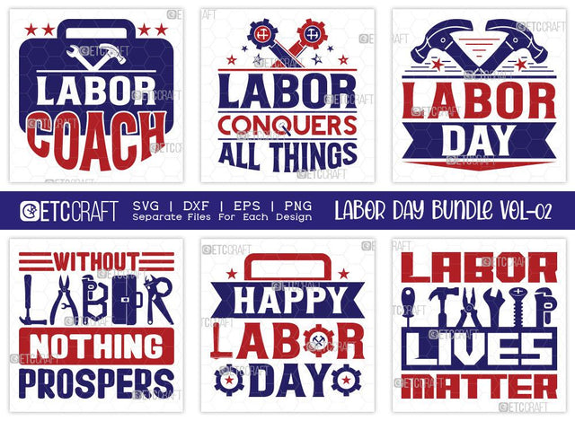 Labor Day SVG Bundle Vol-02 | Happy Labor Day Svg | Labor Lives Matter Svg | Workers Day Svg | USA Labor Day Svg | T-shirt Design SVG ETC Craft 