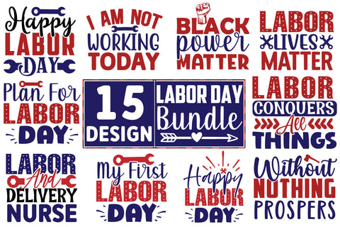 Labor Day SVG Design Bundle SVG CraftingStudio 