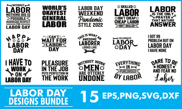 Labor Day SVG Designs Bundle SVG PatternFeed8 