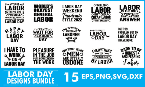 Labor Day SVG Designs Bundle SVG PatternFeed8 