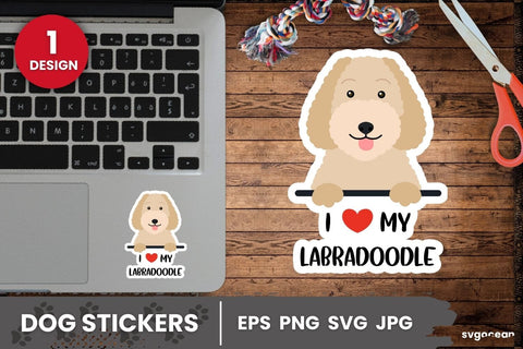 Labradoodle Sticker SVG | Printable | Digital planner SVG SvgOcean 